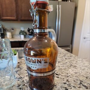 GORDON BIERSCH .5 L Heavy Dimpled Glass Beer Stein Mug  Palo Alto, California